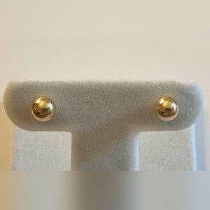 6mm, 14K Yellow Gold Ball Studs